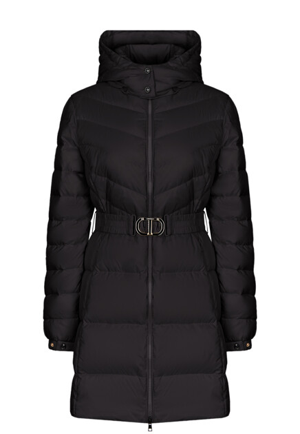 Стеганый пуховик с поясом  TWINSET Milano