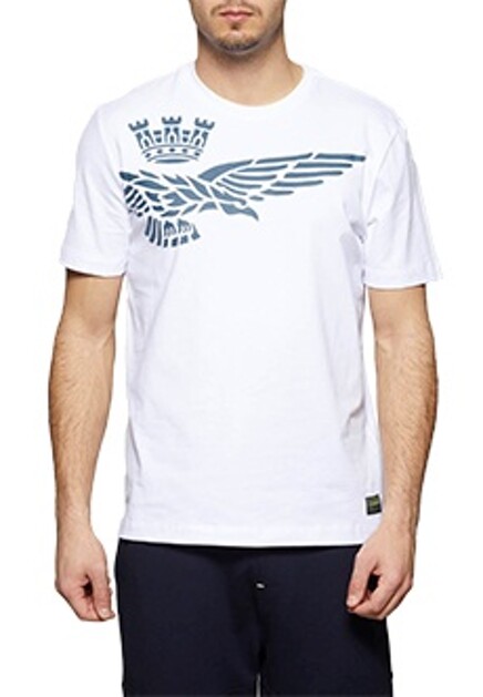 Футболка с фирменным логотипом AERONAUTICA MILITARE
