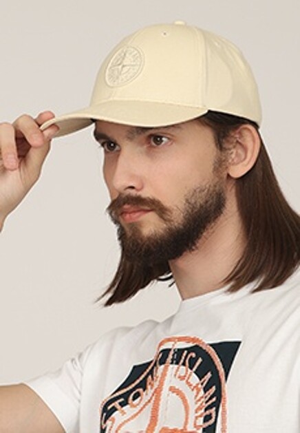 Бейсболка с вышитым логотипом STONE ISLAND