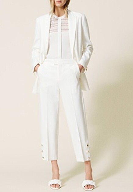 Укороченные прямые брюки TWINSET Milano