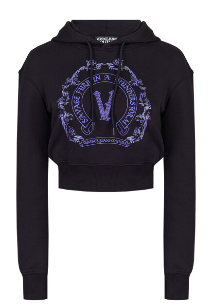 Укороченная толстовка с принтом VERSACE JEANS COUTURE