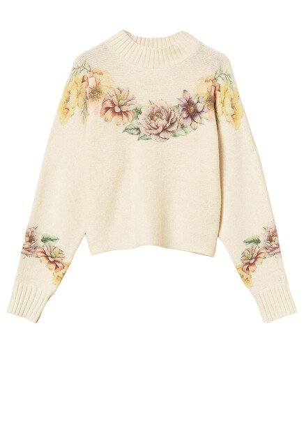 Джемпер из шерсти и хлопка TWINSET Milano