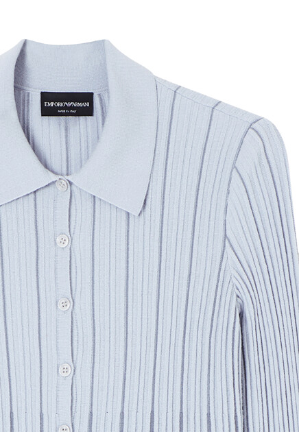Кардиган EMPORIO ARMANI  - Вискоза - цвет голубой