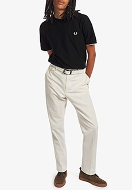 Футболка из хлопка с логотипом FRED PERRY