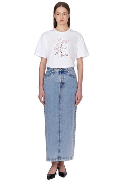 Футболка из хлопка ERMANNO SCERVINO - ИТАЛИЯ