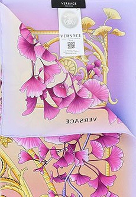 Шелковый платок с принтом VERSACE