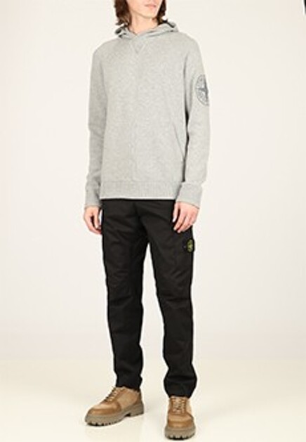 Свитер с капюшоном из шерсти STONE ISLAND