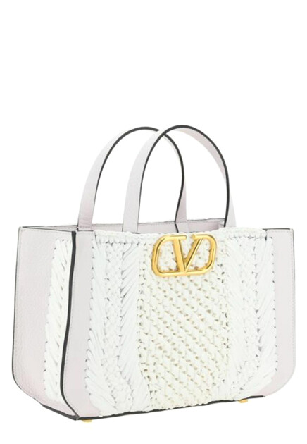 Сумка VALENTINO  - Кожа, Рафия