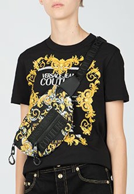 Поясная сумка с принтом Baroque VERSACE JEANS COUTURE
