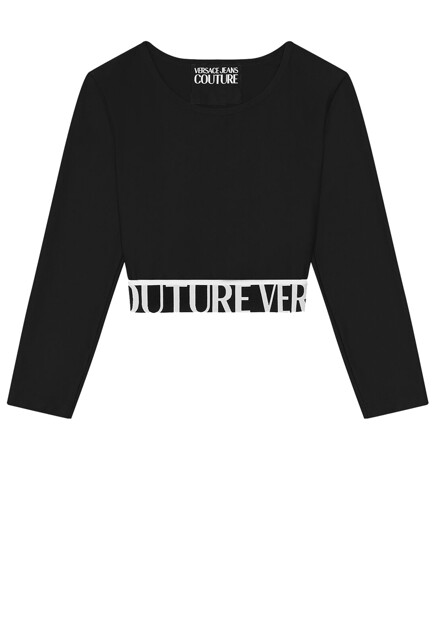Кроп-топ с длинными рукавами VERSACE JEANS COUTURE