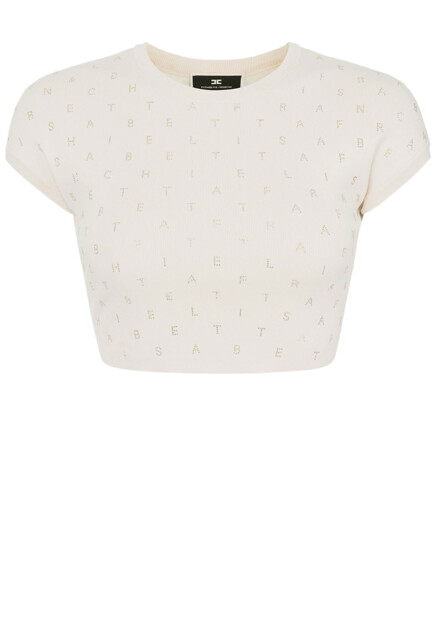 Топ со стразами  ELISABETTA FRANCHI
