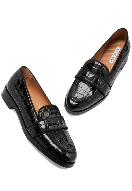 Мокасины AQUAZZURA  - Кожа - цвет черный