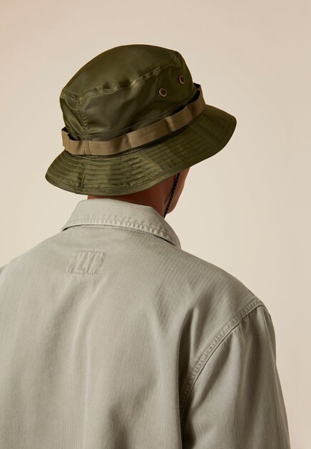 Панама ALPHA INDUSTRIES  - Полиамид - цвет зеленый