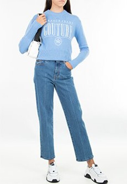 Джемпер с вышивкой в виде логотипа VERSACE JEANS COUTURE