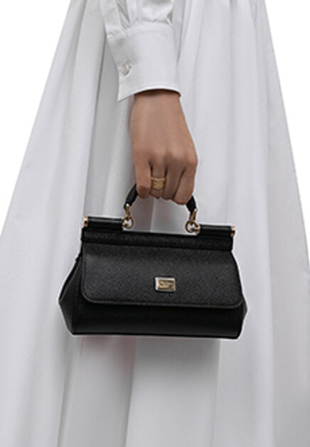 Кожаная сумка Sicily small DOLCE&GABBANA