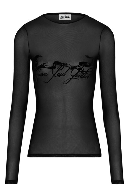 Лонгслив с логотипом  в стиле "Tattoo Ruban" JEAN PAUL GAULTIER