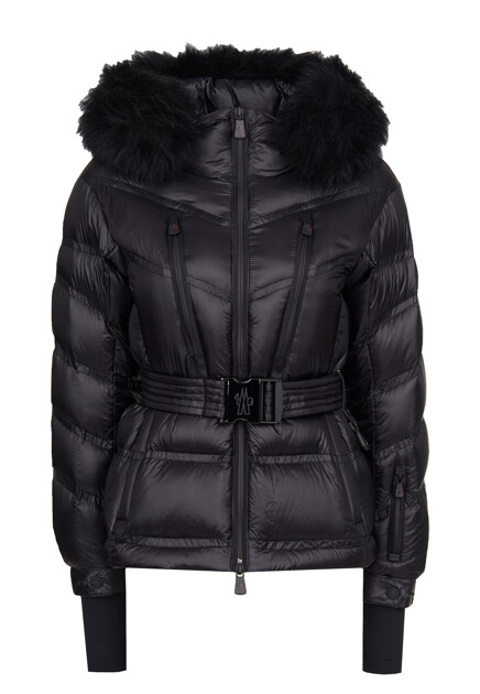 Утеплённая куртка с меховой отделкой  MONCLER