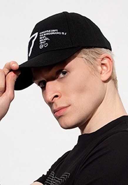 Бейсболка с вышитым логотипом EMPORIO ARMANI