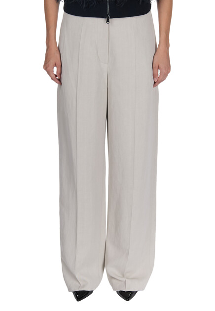 Брюки BRUNELLO CUCINELLI  - Полиэстер, Ацетат, Купро - цвет серый
