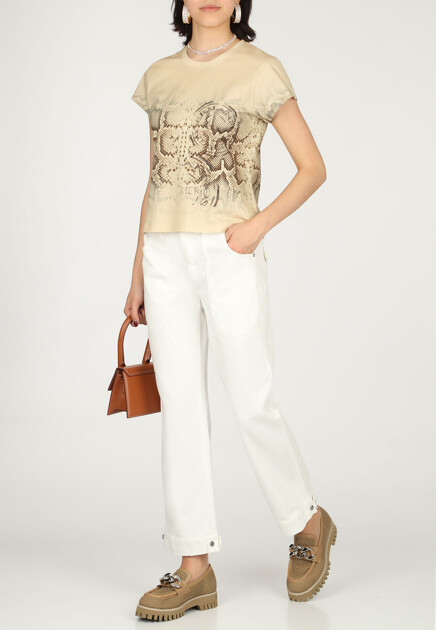 Футболка ERMANNO SCERVINO  - Хлопок