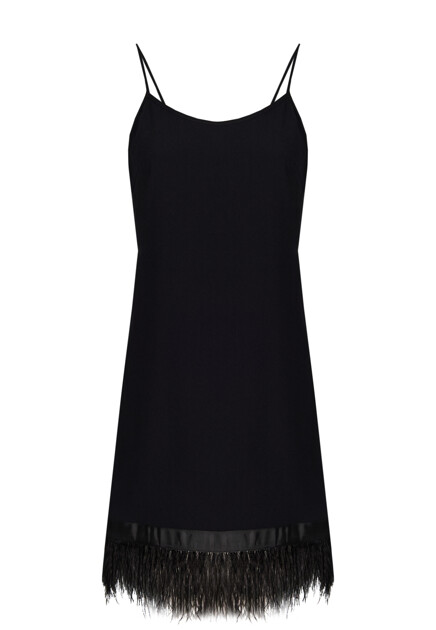 Платье с декором из перьев  TWINSET Milano