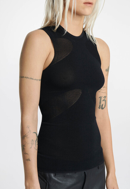 Топ DION LEE  - Вискоза - цвет черный