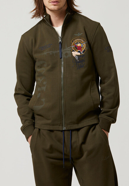 Олимпийка с вышивкой AERONAUTICA MILITARE