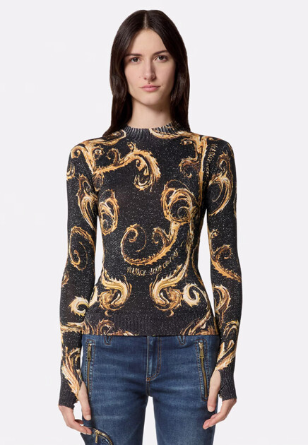 Джемпер VERSACE JEANS COUTURE  - Вискоза - цвет черный