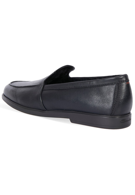 Лоферы SANTONI  - Кожа - цвет черный
