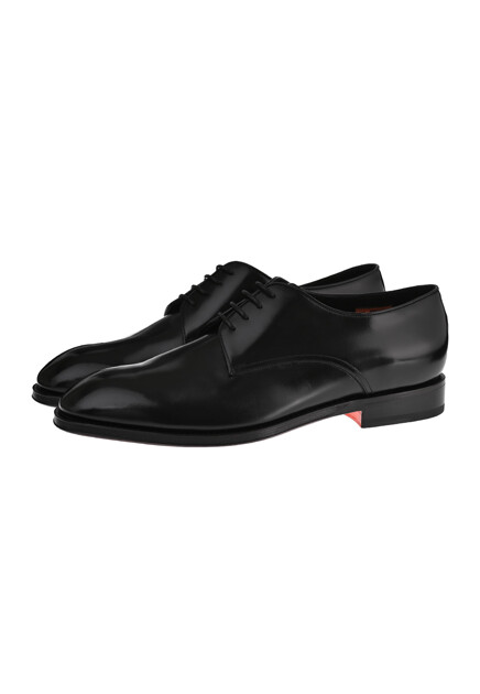 Туфли-дерби из гладкой кожи  SANTONI - ИТАЛИЯ