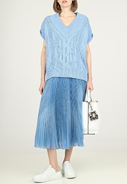 Жилет с глубоким вырезом ERMANNO SCERVINO