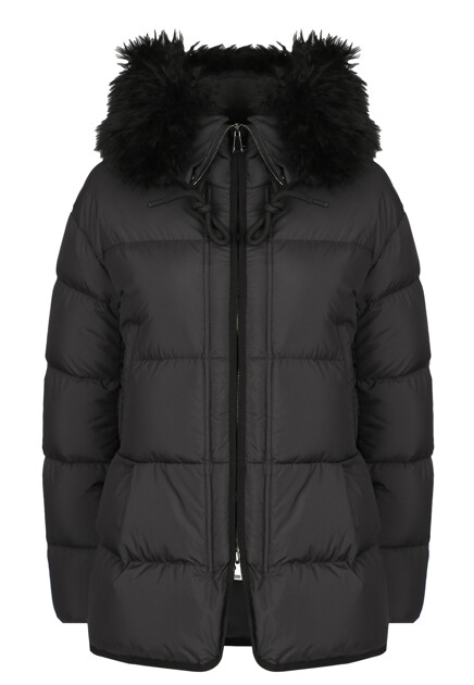 Объёмная куртка с мехом MONCLER