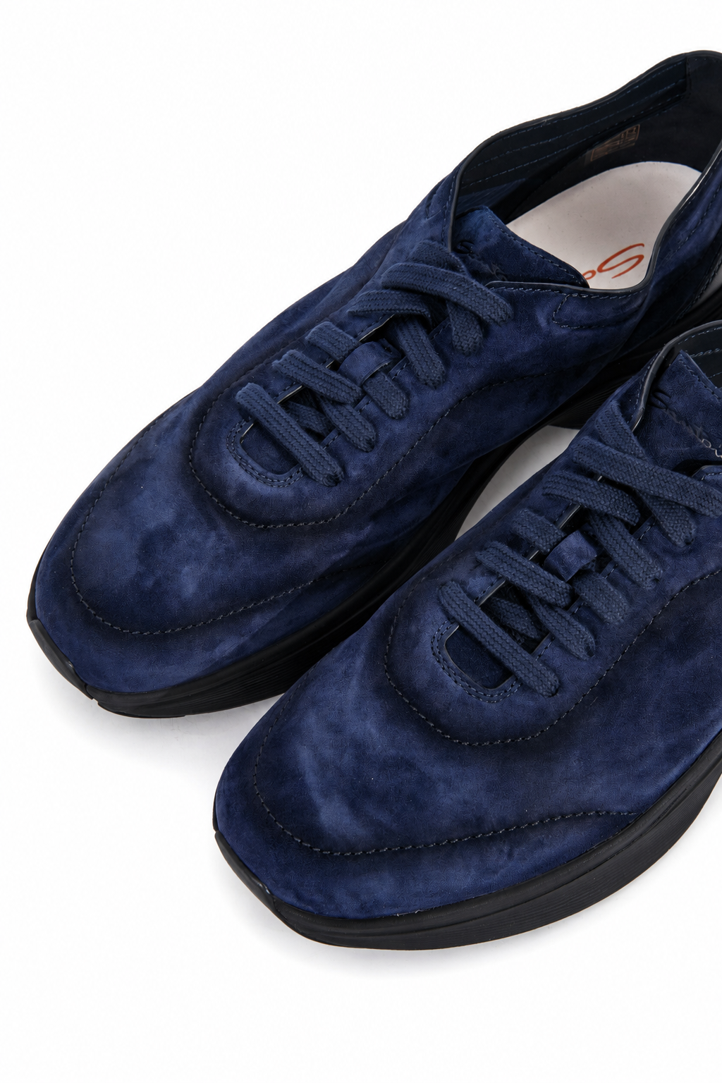 Кроссовки SANTONI  - Замша - цвет синий