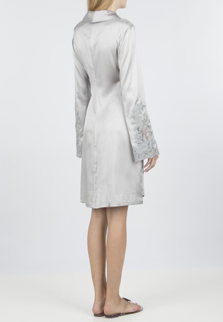 Халат ERMANNO SCERVINO  - Шелк - цвет серебряный