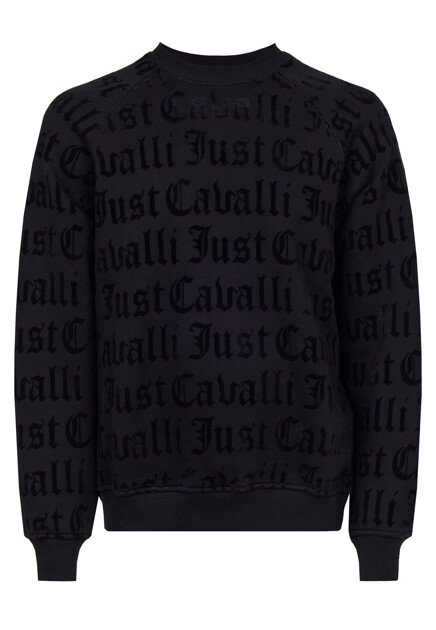 Свитшот из хлопкового футера JUST CAVALLI