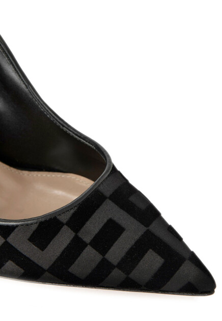 Туфли ELISABETTA FRANCHI  - Текстиль - цвет черный
