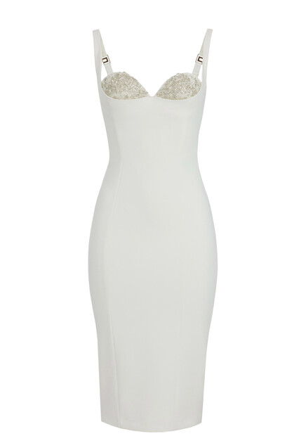 Платье с вышивкой бисером ELISABETTA FRANCHI