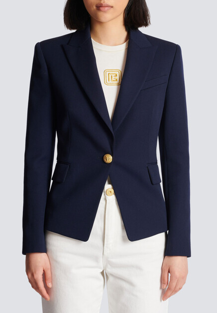 Жакет BALMAIN  - Шерсть - цвет синий
