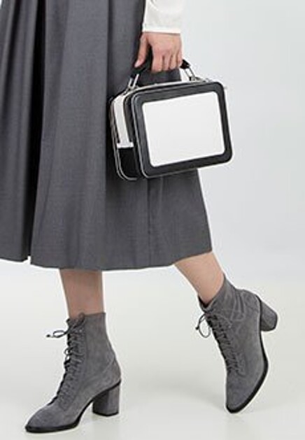 Серые ботинки CASADEI