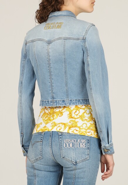 Куртка VERSACE JEANS COUTURE  - Хлопок - цвет голубой