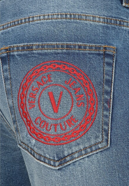 Джинсы VERSACE JEANS COUTURE  - Хлопок - цвет голубой