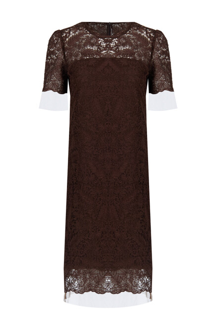 Платье с ажурным кружевом ERMANNO SCERVINO