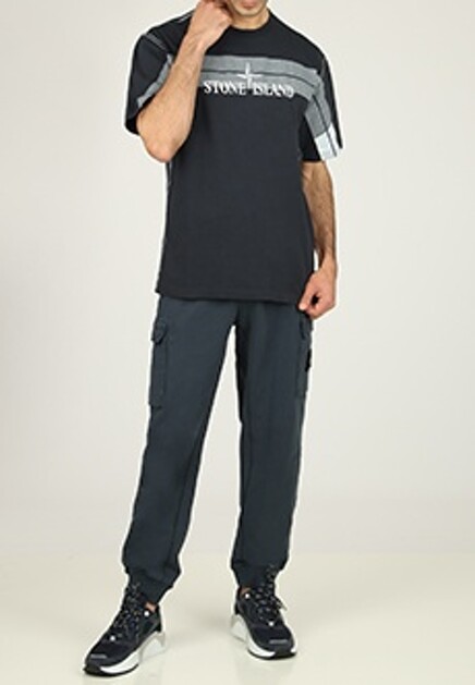 Футболка с логотипом STONE ISLAND