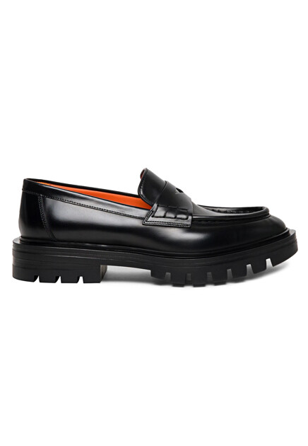 Лоферы на тракторной подошве  SANTONI