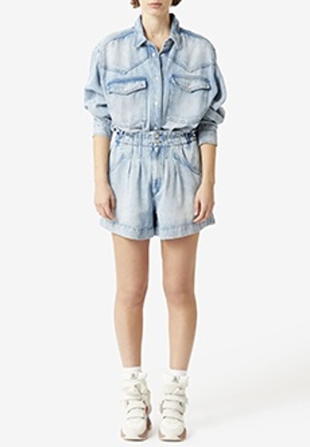 Шорты с завышенной талией ISABEL MARANT ÉTOILE