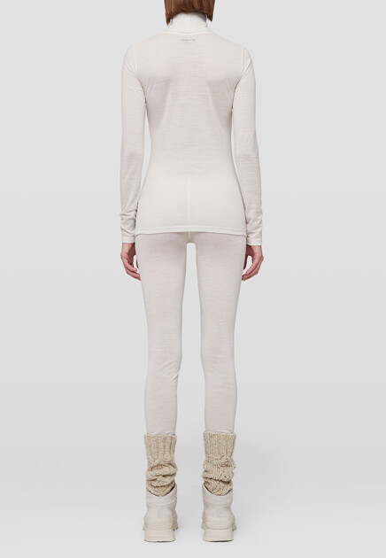 Водолазка JIL SANDER  - Полиэстер, Шерсть - цвет белый