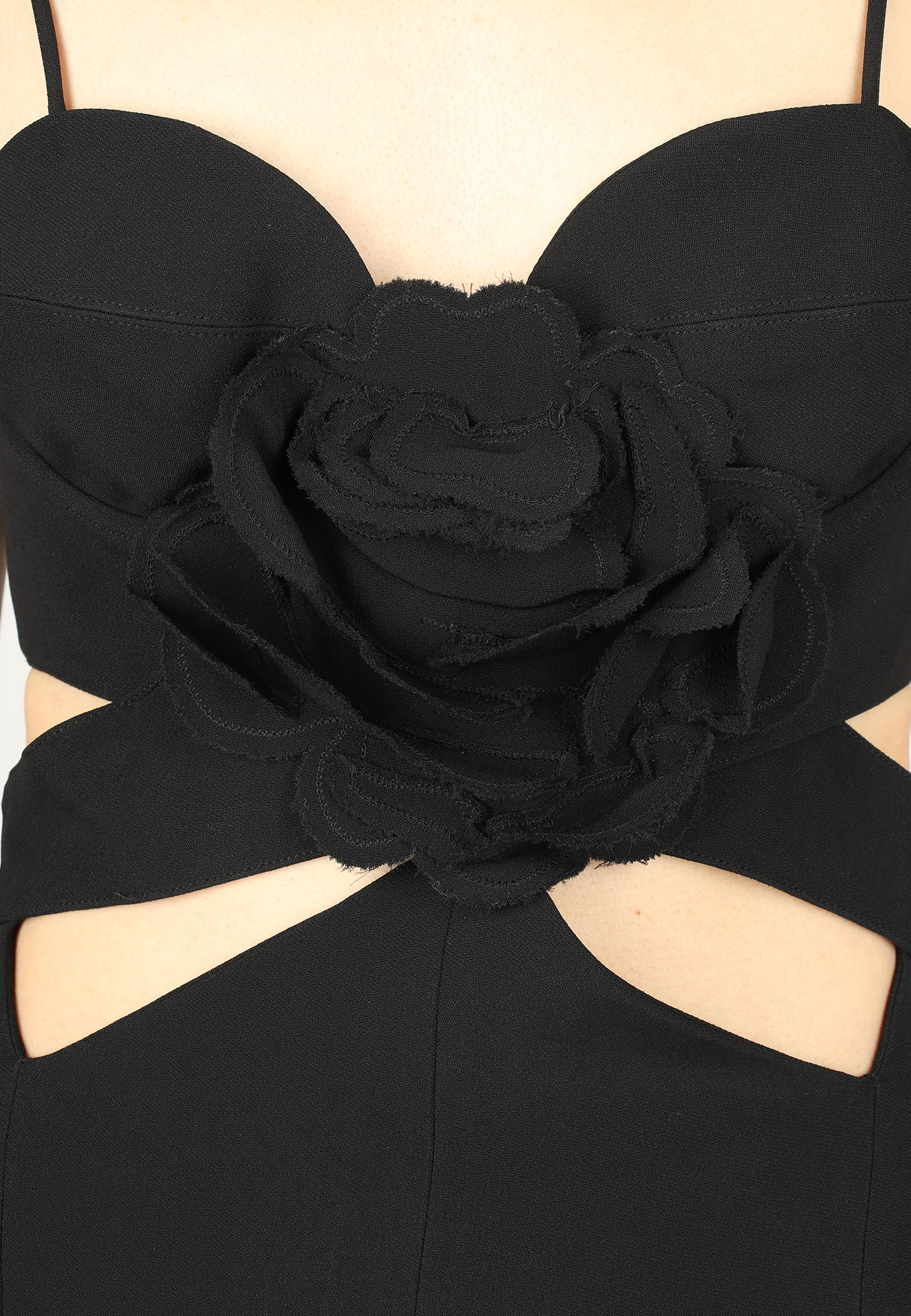 Комбинезон ERMANNO SCERVINO  - Вискоза, Ацетат - цвет черный