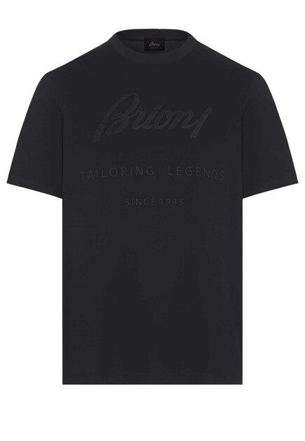 Базовая футболка с вышитым логотипом BRIONI