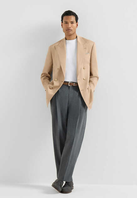 Футболка из хлопка BRUNELLO CUCINELLI - ИТАЛИЯ