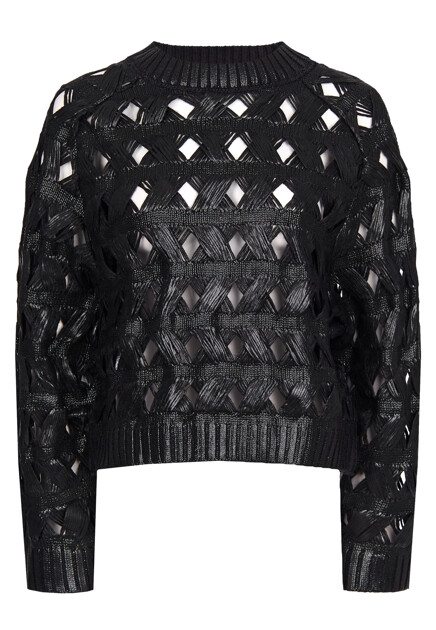 Джемпер фигурной вязки ALBERTA FERRETTI